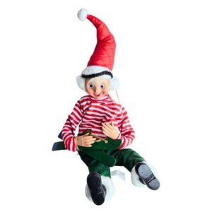 Raz Imports Hans The Skiing Elf Figure